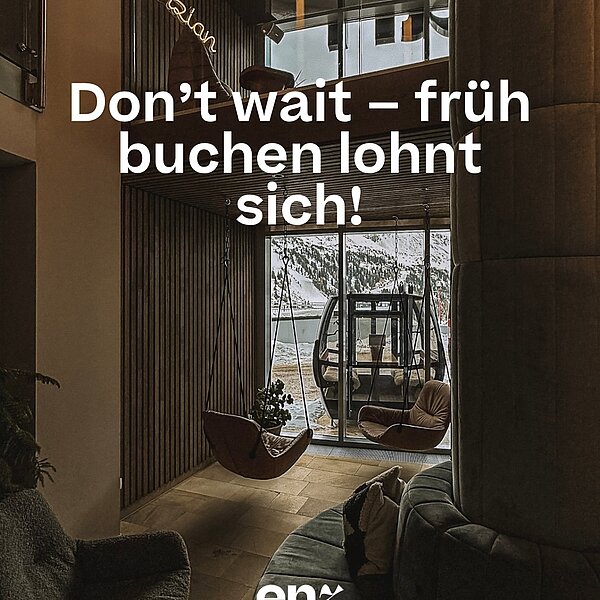 No april fools, just a good deal! Wer früh bucht, bekommt einfach bessere Preise und weniger Stress! -10% Earlybird Deal auf alle Buchungen für die nächste Wintersaison, bis 1.